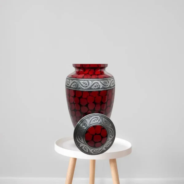 Crimson Grace – Red Cremation Urn