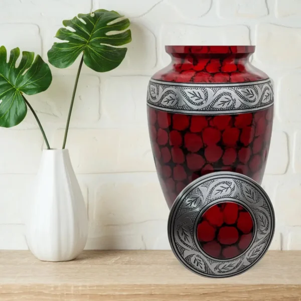 Crimson Grace – Red Cremation Urn