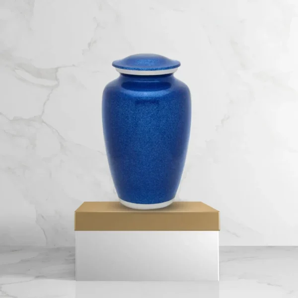 Solid Color Urn – Blue Pearl