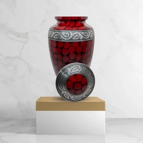 Crimson Grace – Red Cremation Urn