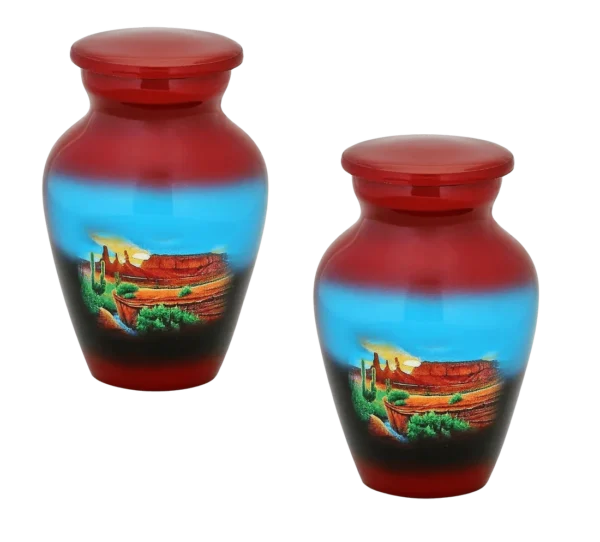 Pair of Keepsake Urns – Sonoran Desert